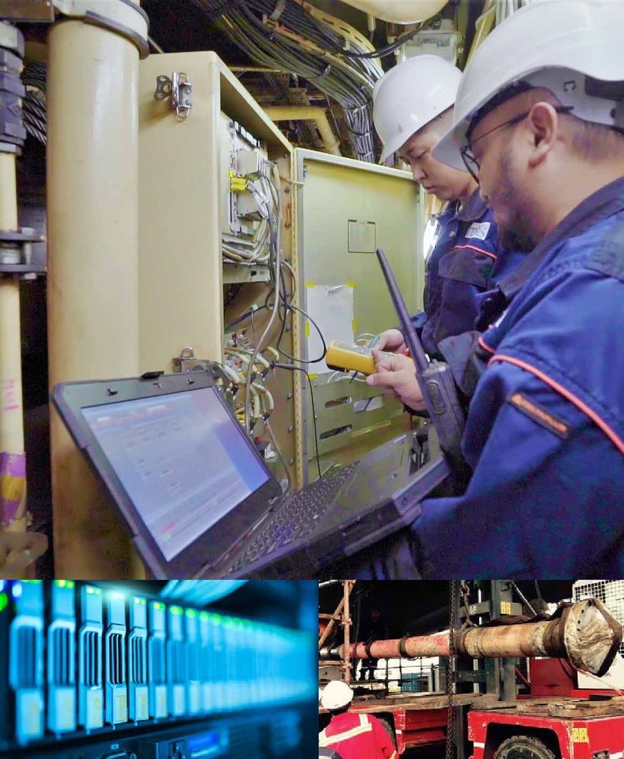 Adrayan technician working onboard vessel
